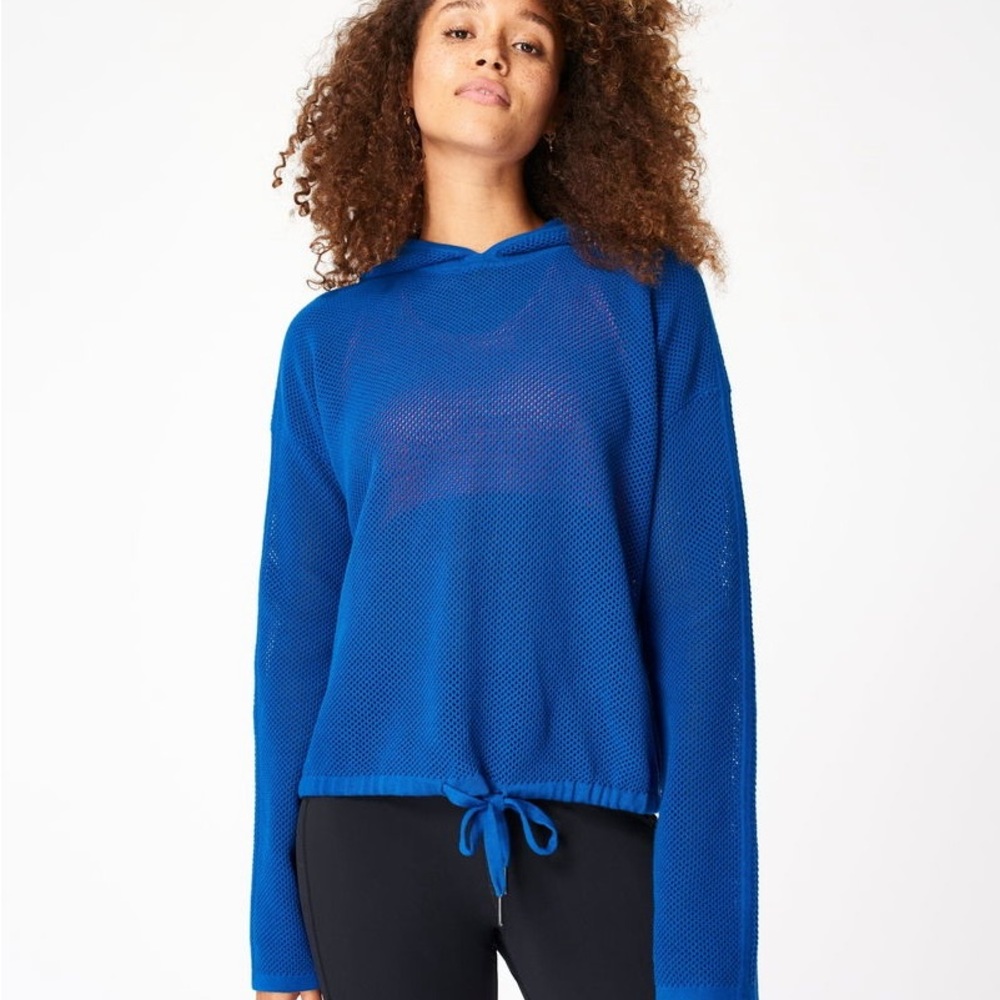 NWT SWEATY BETTY Wimbledon Mesh Knitted Hoody